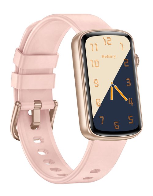 SHANG WING Fitness Tracker with Heart Rate/Sleep/Blood Oxygen Monitor, Slim Fitness Watch for Women Men IP68 Waterproof Pedometer Calories/Steps Counter Health Watch Activity Tracker (Pink)