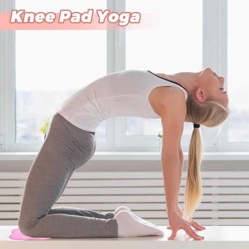Wanmu 2 Packs Yoga Knee Pad Cushions Extra Thick Foam for Knees, Wrists, Elbows, Hands & Head Pilates & Kneeling Pads - Support Foam Pads Yoga Accessories for Women Men