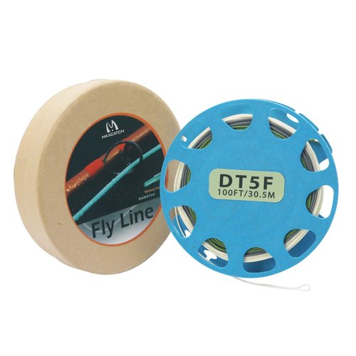 Maxcatch Troutlite Double Taper Floating Fly Line, 90ft, DT3F-DT6F, Easy Casting, with Two Welded Loops (DT3F-90FT)