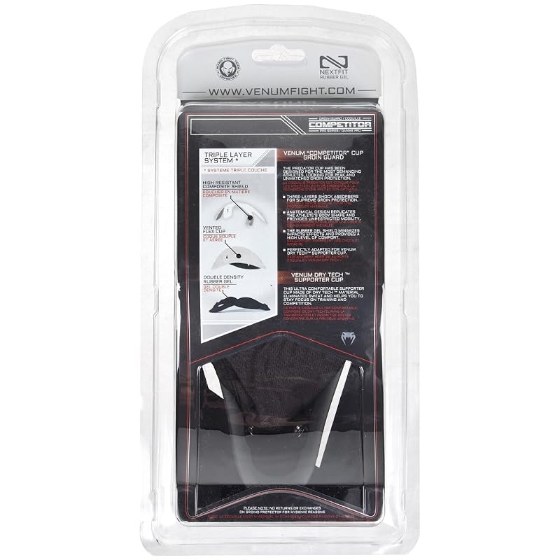Venum Competitor Groinguard - Medium, Black/Grey