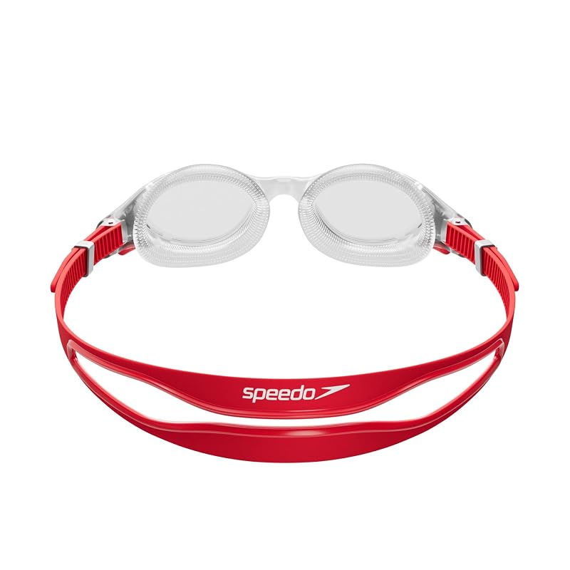 Speedo Biofuse 2.0 Unisex Swim Goggles - Red/Silver/Clear Variation