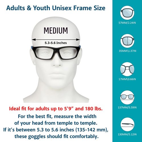 BLUE CUT Sports Protection Goggles, Safety Glasses for Basketball, Pickleball, and Outdoor Sports