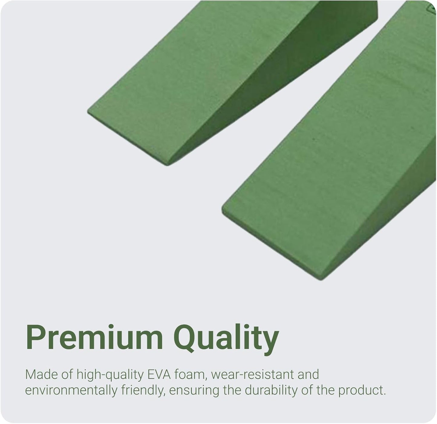 2 Pieces Yoga Foam Wedge, EVA Wedge Block, Heel Stretcher Back Support, Slant Board Calf Stretcher