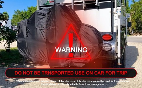 Adult Tricycle Cover Waterproof Outdoor, Electric Trike 3-Wheel Bicycles Storage Covers for eBike Bikes,Durable Anti-UV 420D Polyester,with Buckle,Reflective Handle-78"Lx34"Wx44"H(Large)