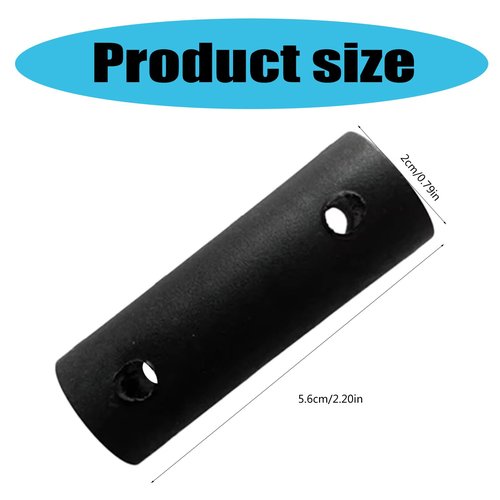 QIEIEI Black Universals Spare Tendon Joint Standard Rubber Mast Foot Tendon Joint Indsurfing Mast Foot Base Accessories