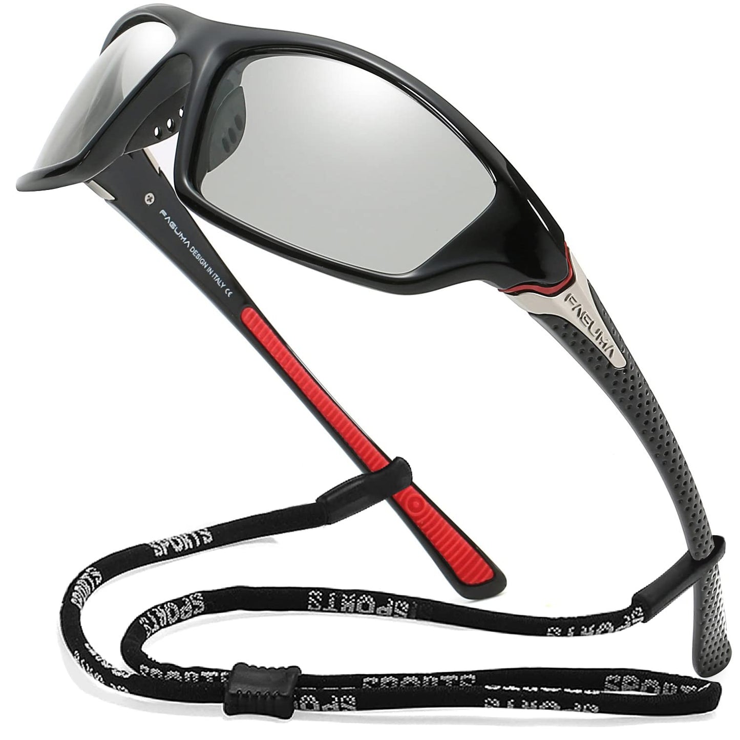FAGUMA Sports Polarized Sunglasses For Men Cycling Driving Fishing UV400 Protection