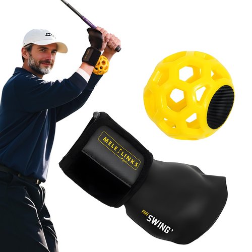 MELE LINKS Golf Swing Trainer, Golf Training Aid, Golf Wrist Training Aid, Golf Swing Training Aid, Golf Training Aids, Golf Swing Trainers, Essential Swing Posture Corrector for Beginners #A