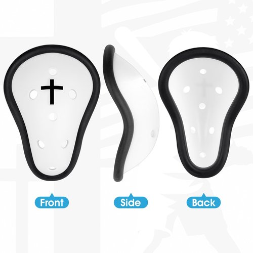 Athletic Cup for Men Baseball Cup Protective Supporter Men's Sports Protection for Football Rugby Comfort Fit MMA Lightweight with Cross Design (Large)