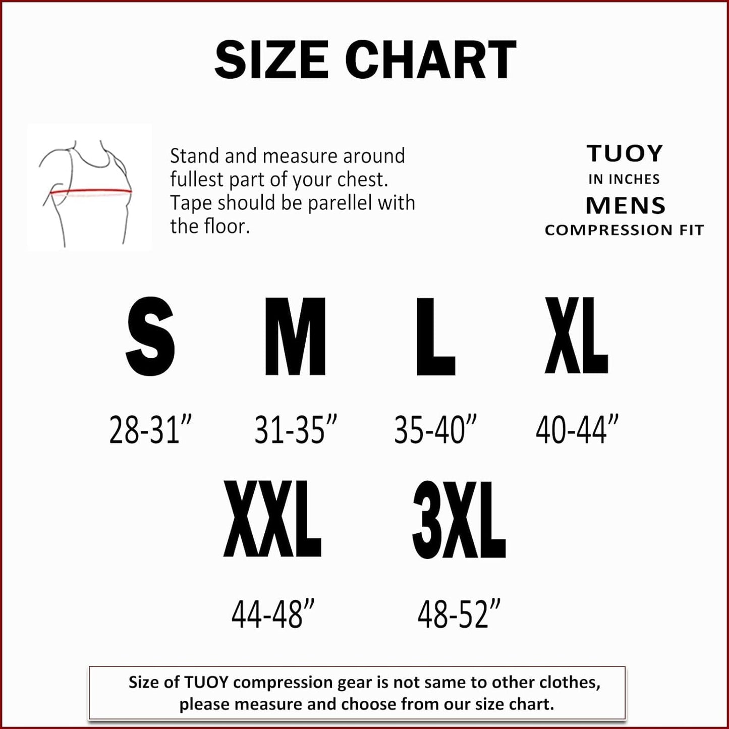 TUOY New Football Rib Chest Protector Shirt Padded Compression Shirts 6 Pads Adult Sizes