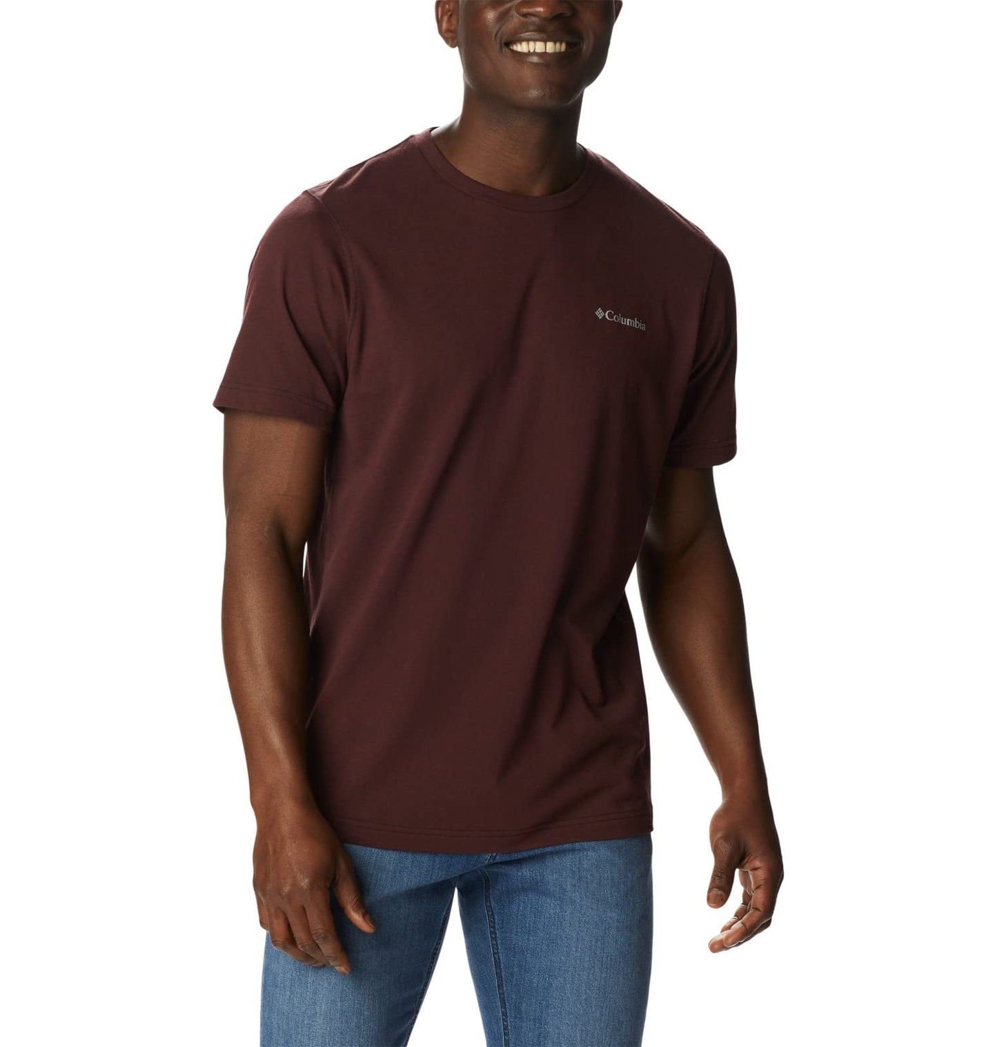 Columbia Men's Big & Tall Thistletown Hills Short Sleeve, Elderberry/Black, 4X B&T