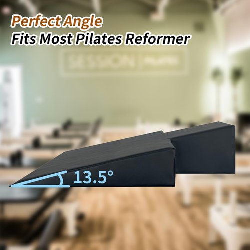 WINDFOOT Large Upholstered Wedge for Pilates Reformer Machine, Fitness Equipment for Pilates, Pilates Reformer Accessories for Floor Exercises, Ideal for Home Pilates and Studio Use.