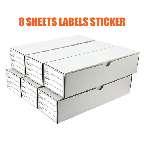 BIU-BOOM Trading Card Storage Box,6-Pack-4800 Count Corrugated Cardboard Card Box With Mtg/Magic/TCG Storage and Collection,Labels For Card Storage Box