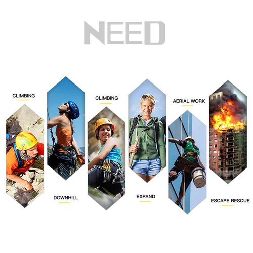 HandAcc Climbing belts, Thicken Professional Large Size Safety Belt for Caving Rock Climbing Fire Rescuing Rappelling Tree and Outdoor Adventure Activities