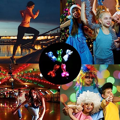 Flammi White LED Nylon Shoelaces Light Up Glow in the Dark for Party & Skating