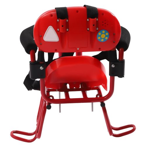 ZERNEIL Rear Child Bike Seat with Seat Cushion, Back Mounted Toddler Kids Bike Seat for Adult Bike, Outdoor Bike Seat for Ages 6 Months to 6 Years Old (Red)