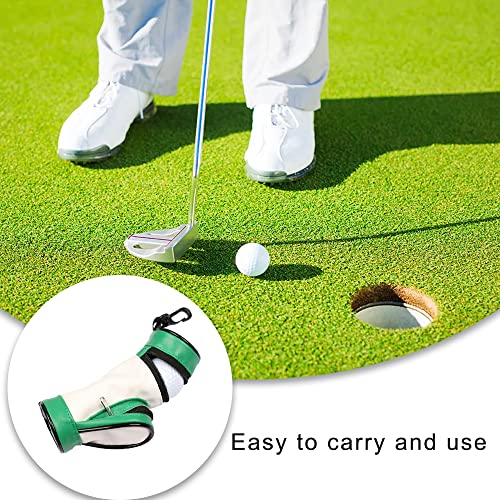 Golf Ball Holder with Zipper & Side Pocket, Portable Golf Tee Pouch for Golfing Enthusiasts