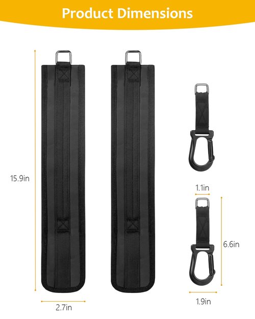 Extender Belt for Speediance Gym Monster - Premium Extension Straps for Cable Attachments, Say Goodbye to Wires Rubbing Your Arm - Black
