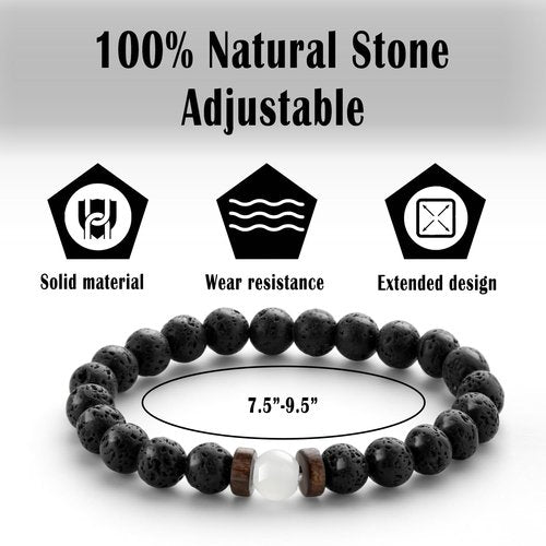 Sobriety Gift for Men Women Sober Gifts One Step at A Time Gifts Pocket Compass Black Beaded Bracelets Sobriety Cards Alcoholics Anonymous Milestone AA NA Recovery Addiction Gifts
