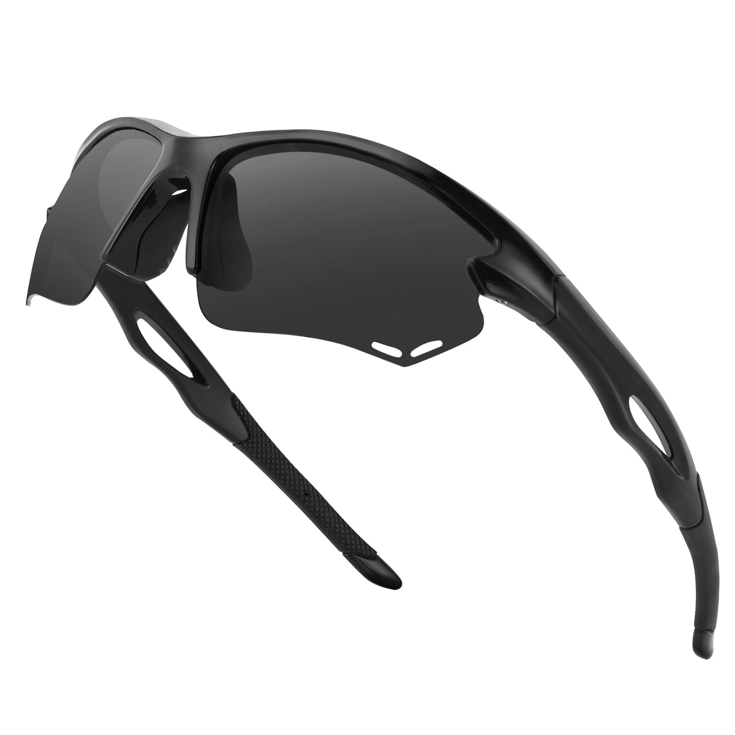 BIRCEN Mens Polarized Sunglasses for Sports: TR90 Lightweight Sun Glasses Wrap Around Shades for Fishing Driving Cycling