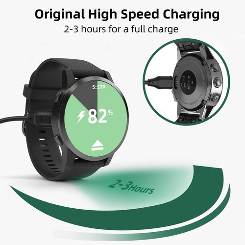Tebiemao USB-C Charger Compatible with Garmin Watch, Charging Cable for Garmin Fenix 8, Fenix 7 7X 7S, Fenix 6 6X 6S Pro, Fenix 5 5X 5S, 3.3FT