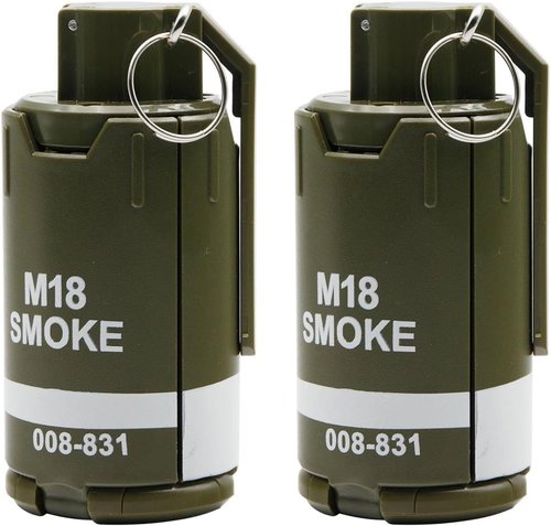 M18 CS Hand Grenade Toys Plastic Toy-Grenade for Battle Game Tactcial Airsoft Outdoor Sport(2 Piece)