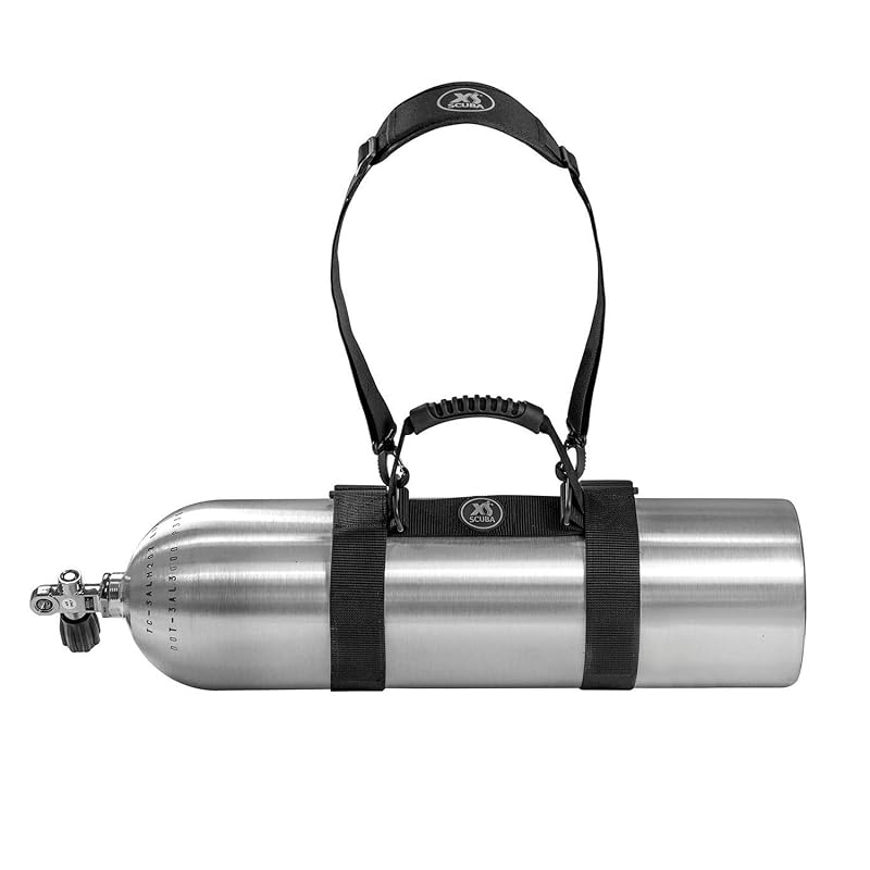 Deluxe Tank Carrier with Adjustable Shoulder Strap for Scuba Cylinders