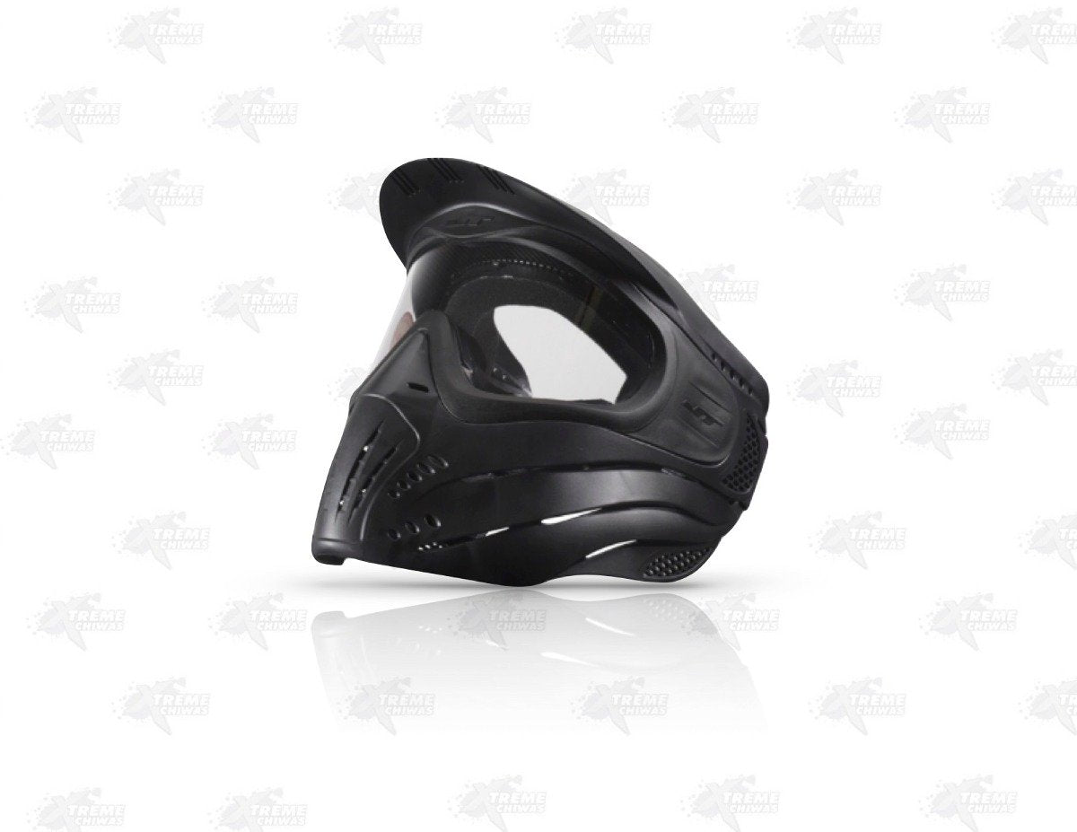 JT Premise Total Headshield Paintball Goggle Mask, Full Head Coverage, 260° View, Quick-Change Lens, Black with Standard Lens