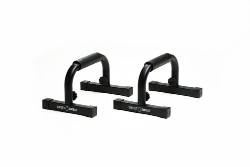 Sweet Sweat Push Up Bars, by Sports Research - Durable, Non-Slip with Comfort Grip - Calisthenics Equipment for Bodyweight Fitness & Strength Training - Floor Stand Pushup Bar Handles for Men & Women