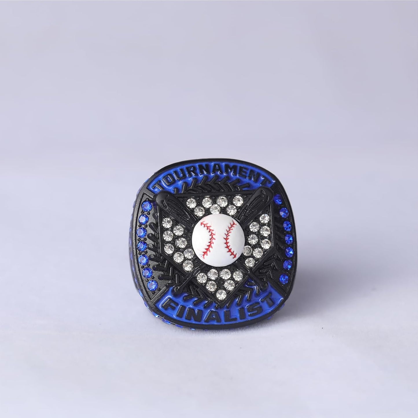 12 pcs Pack Baseball Tournament Options Championship Ring Trophy on Side Size 9