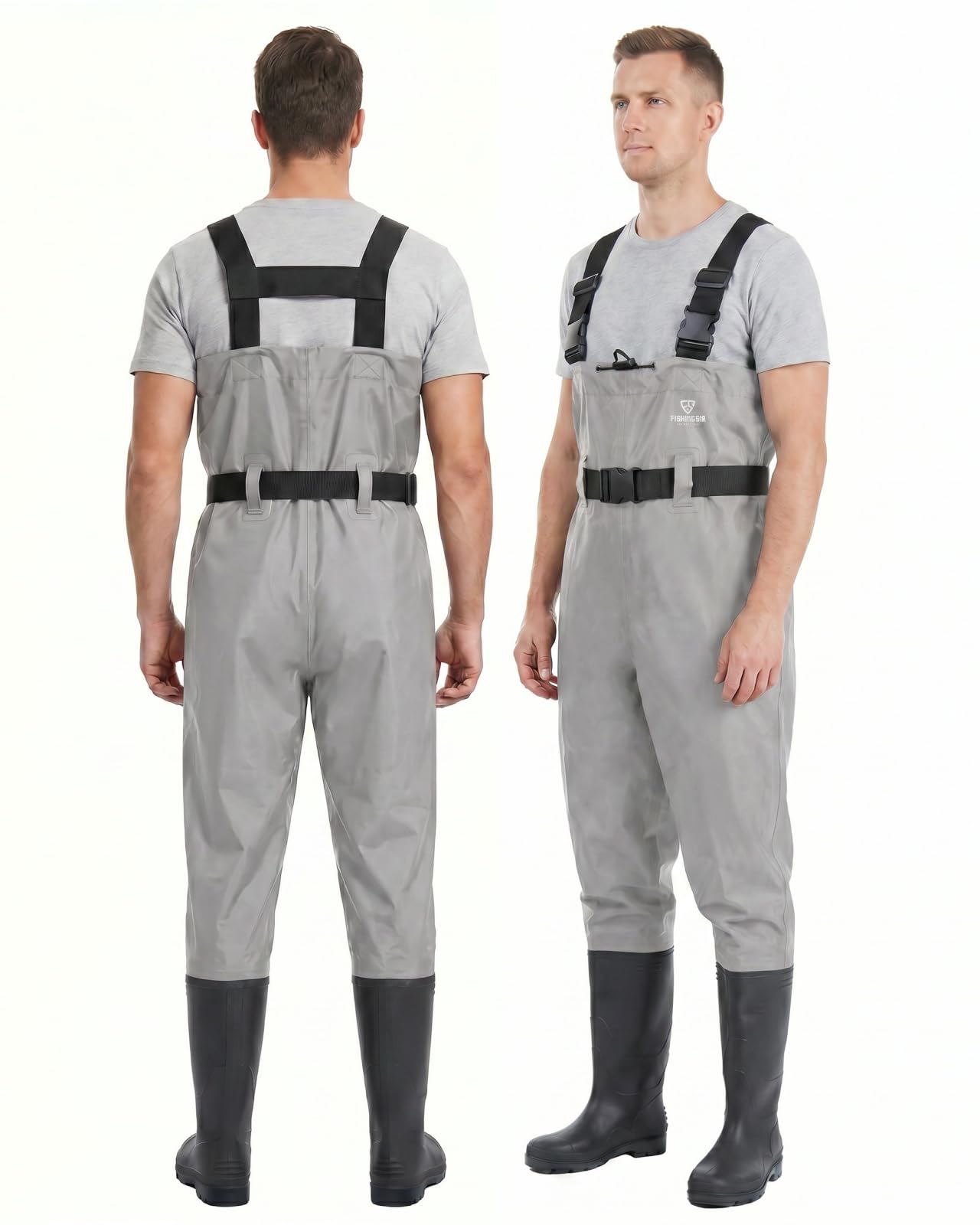 FISHINGSIR Waders for Men Waterproof Women Fishing Chest Wader with Boots