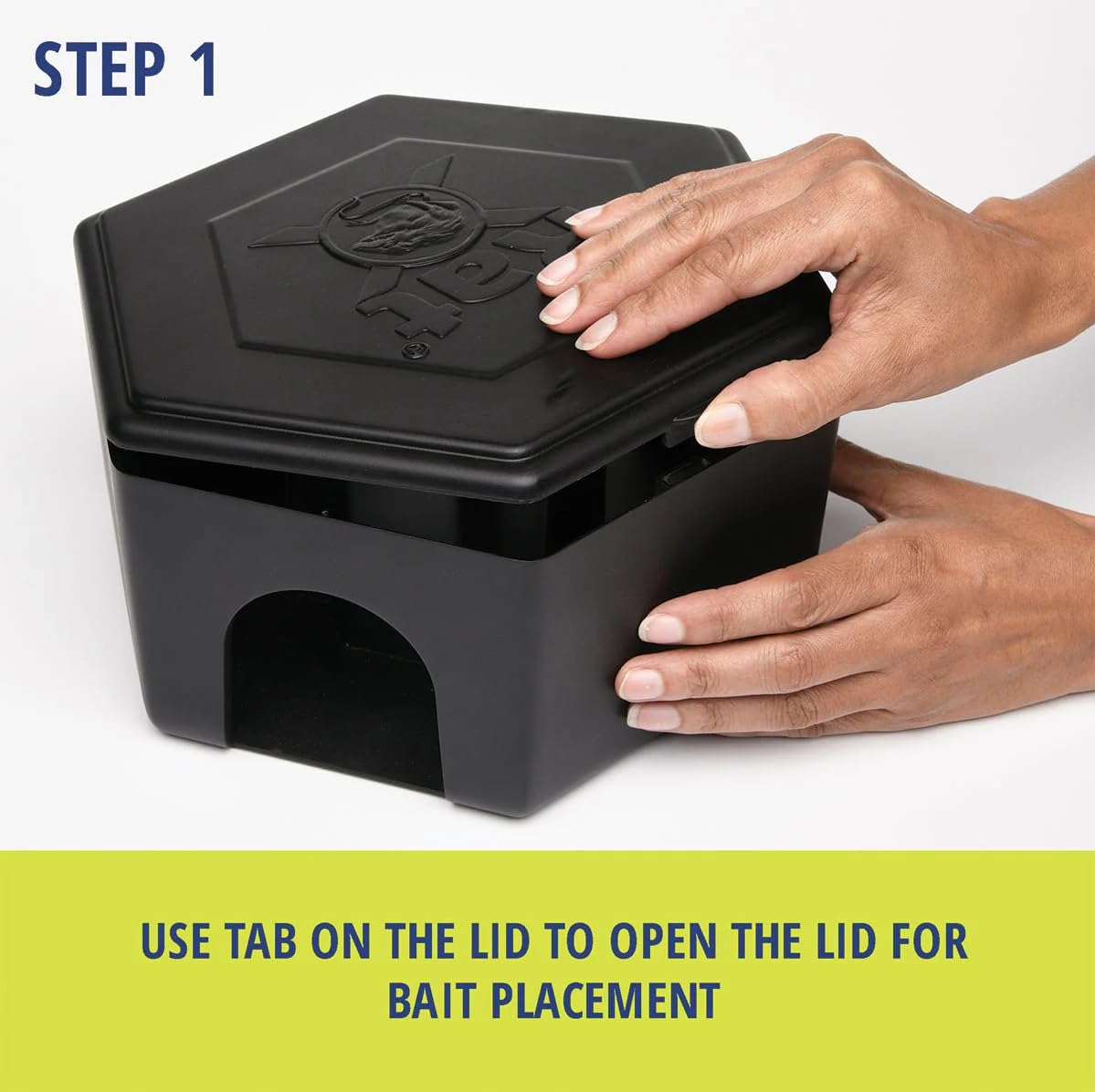 RatX Rodent Bait Station for Mice & Rats – Indoor & Outdoor Use | Small Plastic Bait Box | Compact Size | Weatherproof, Reusable