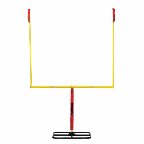 Franklin Sports Authentic Youth Steel Football Goal Post - Metal Field Goalpost for Kids - Backyard Field Goal Kicking Toy - Portable Set - 8.5' x 5.5'