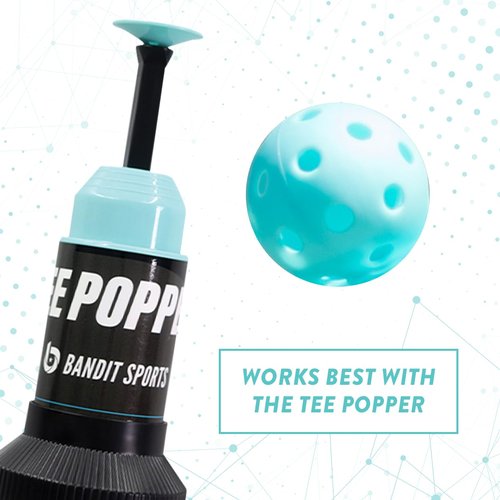 Bandit Sports Mini Popper Balls. Plastic Baseballs Made of Impact Resistant and Rebounding Material, Practice Baseballs for Hitting & Training (Pack of 12 Mini Baseball Training Balls)