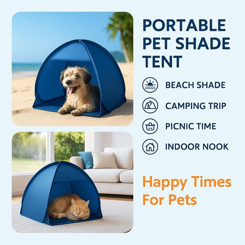 Mini Beach Tent,Laptop Sun Shade,Dog Shade for Outside,Laptop Tent,for Working Outside,Head Pop Up Canopy,Automatic Portable Mini Pop Up Tent for Camping Hiking Picnic (Yellow Orange)