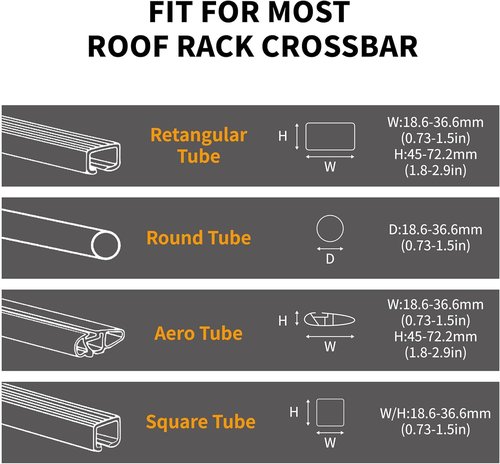 Ski & Snowboard Roof Racks with Anti-Theft Lock, 28'' Ski Carrier Rack Fits 6 Pairs Skis or 4 Snowboards