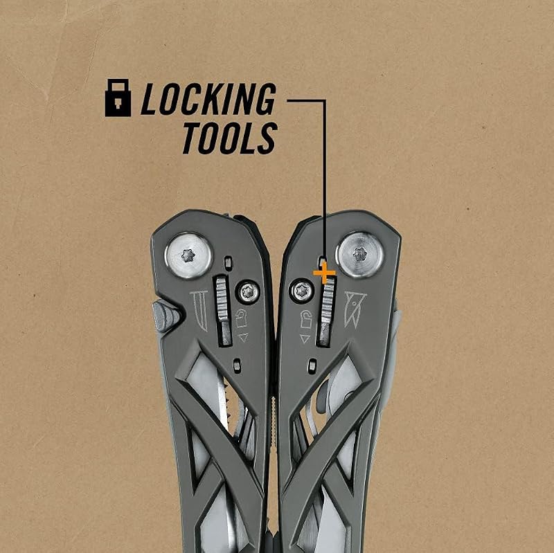 Gerber Suspension NXT 12-in-1 Multitool with Pliers, Knife & Sheath - Grey (Variation: Grey+1)
