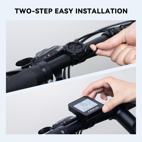 CYCPLUS GPS Bike Computer, Wireless Cycling Computer with Automatic Backlight, Bicycle Speedometer Odometer with Waterproof and Large Battery, Provide Professional Data Analysis(New Upgraded)
