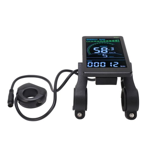 Electric Scooter Bike LCD Display,6Pin Cable Headlight Connector, M6C Electric Bicycle LCD Display Meter LCD Electric Display Control Panel for Electric Scooter Bike, for 24V 36V