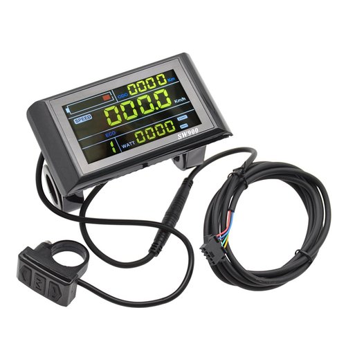 Ebike SW900 LCD Display Control Electric Bicycles Speed Meter Plug Record Instrument Control Panel