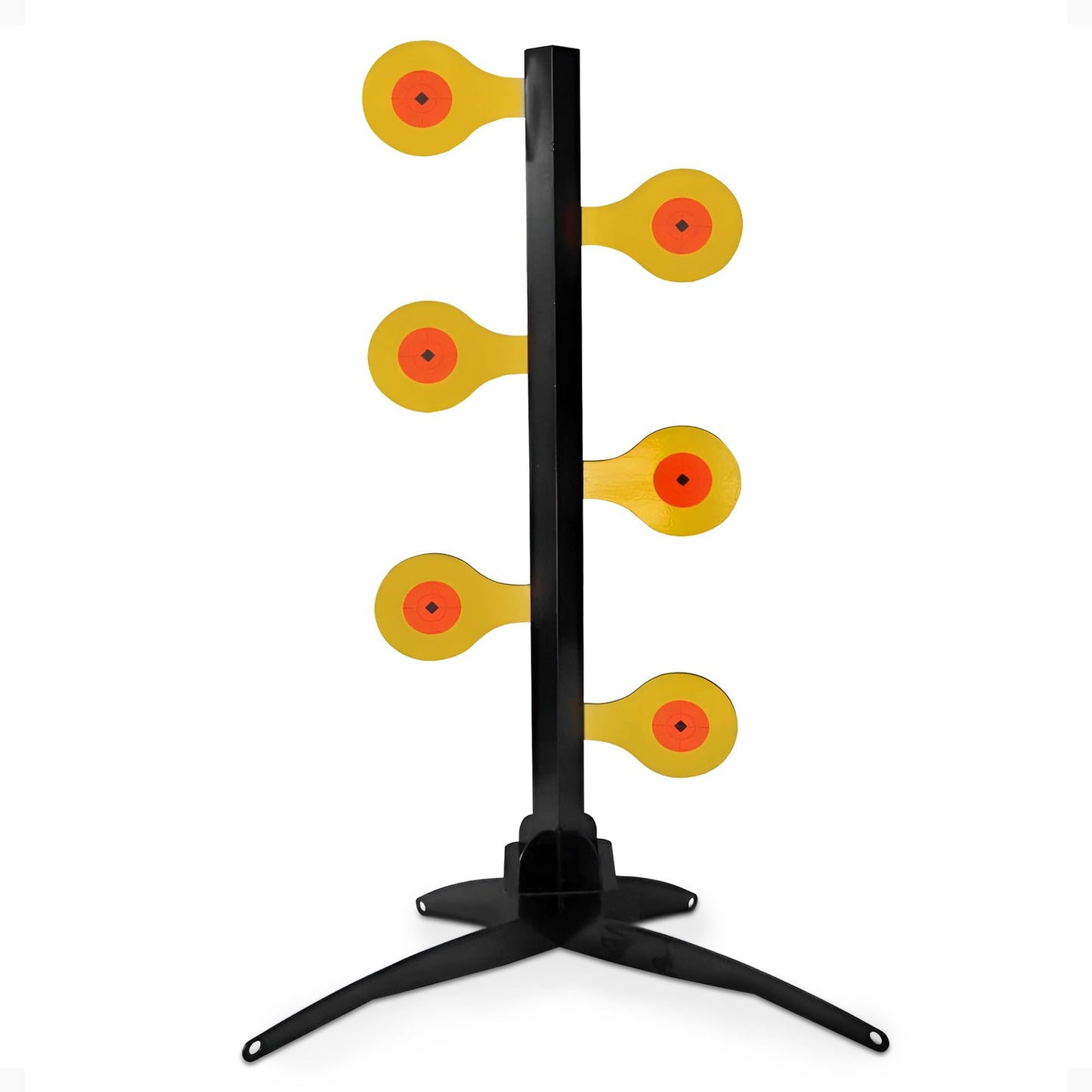 Birchwood Casey Handgun Dueling Tree Target with AR500 Steel Paddles, World of Targets - Shooting Stand Equipment with Accessories for Outdoor Practice and Training