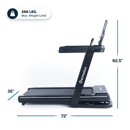 Echelon Stride 50-RCX-22 Treadmill for Home Cardio with 22 Inch HD Touchscreen, 12.5 MPH Speed, 15% Incline, Air Cushioning Deck, Bluetooth, 350 LB Capacity + 30-Day Free Membership