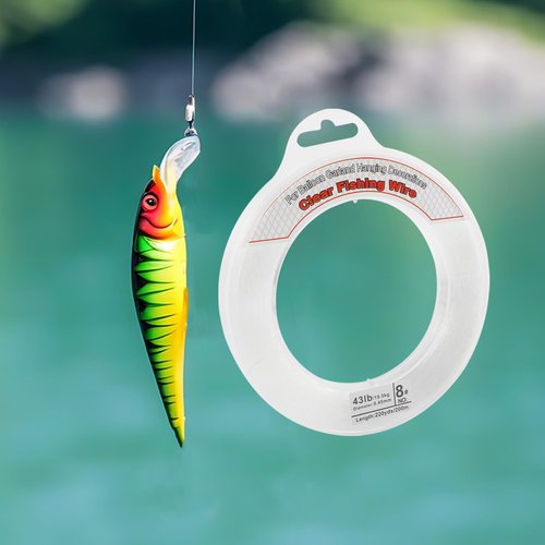 Clear Fishing Wire, 656FT Fishing Line Clear Invisible Hanging Wire Strong Nylon String Supports 40 Pounds for Balloon Garland Hanging Decorations