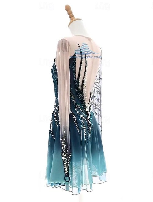 ZYDANC B,M, Figure Skating Competition Dress for Girl Ice Dance Gymnastics Art Performance Clothing Rhythmic Gymnastics Leotard