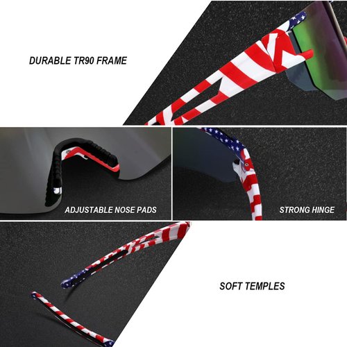 YUNBLL&KO Sports Polarized Sunglasses Men Women UV400 Protection Kids Youth Baseball Sunglasses for Cycling Softball Running