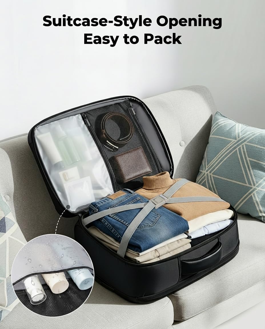 MATEIN CLASSIC Personal Item Backpack with Detachable Tech Organizer