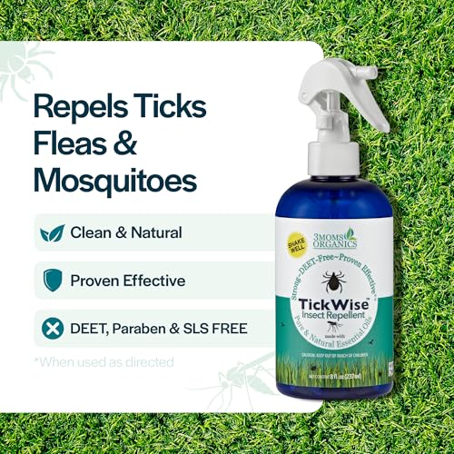 8oz Natural Tick & Insect Repellent Spray - DEET-Free, Plant-Based for Family & Pets - Variation of THIS listing