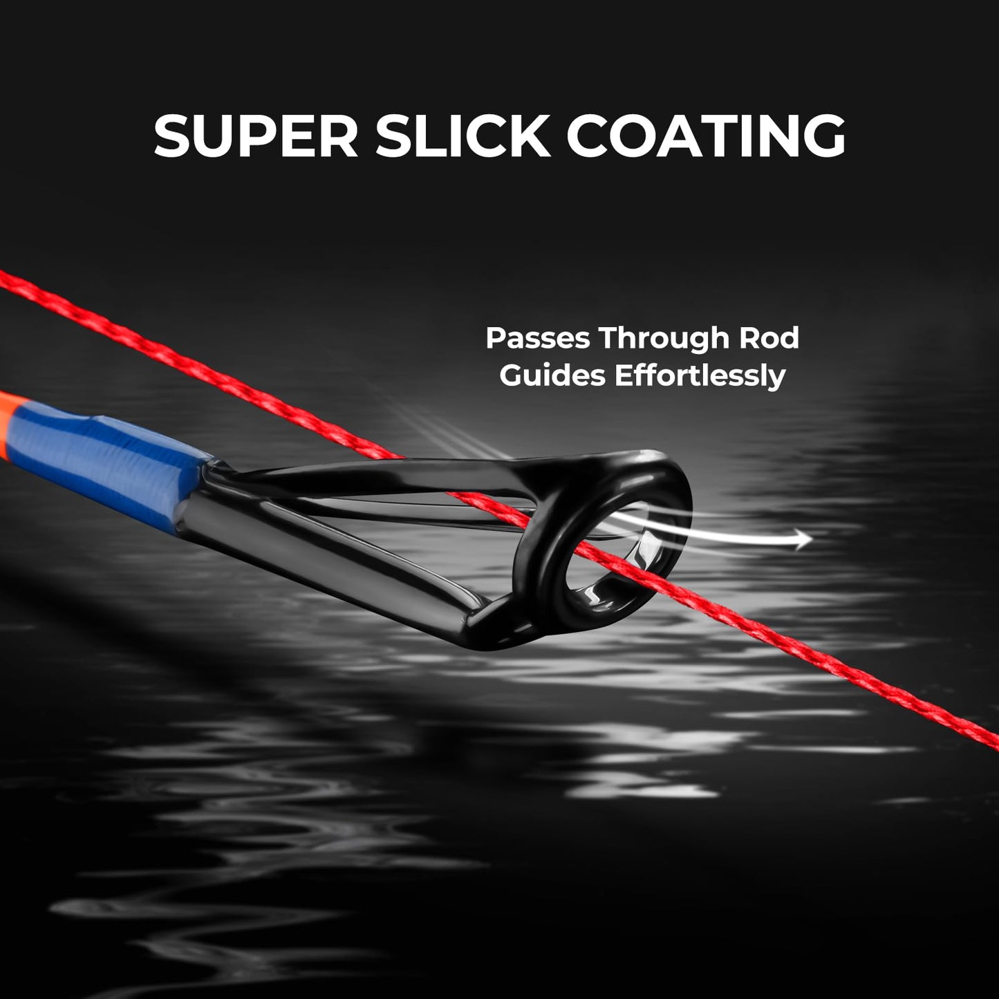 KastKing Superpower Braided Fishing Line, Red, 65LB, 150 Yds