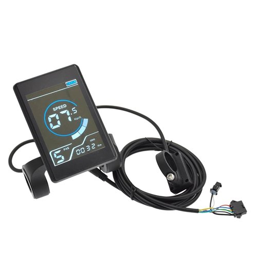 6-Pin Electric Bike Speed Display & Assistant Sensor ??24V/36V LCD Screen for E-Bike & Scooter, Suitable for Most Handlebars