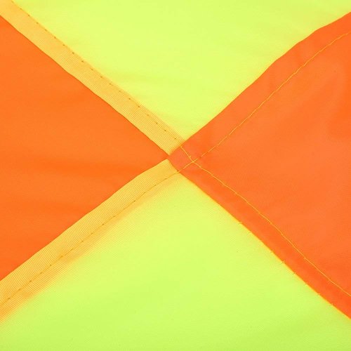 Referee flag, 2 Pcs Stainless Steel Rod Sponge Handle Linesman flags with Bag for Sports Match Soccer Outdoor Competition
