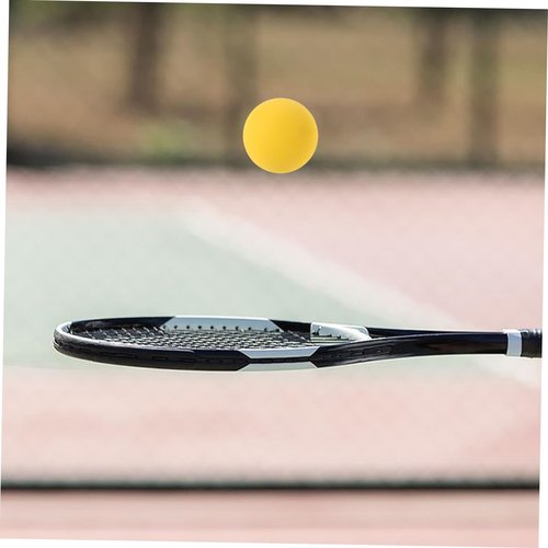 KOMBIUDA 4pcs High Bounce Yellow Rubber Balls for Rebound Training Highly Balls for Sports Games Enhance Reaction and Performance